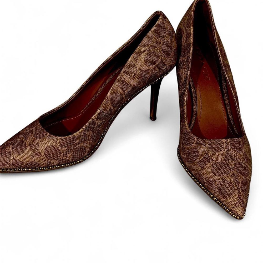 Coach “Samantha Pump” Patterned High Heels